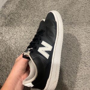 New Balance Men's Black and White Sneakers